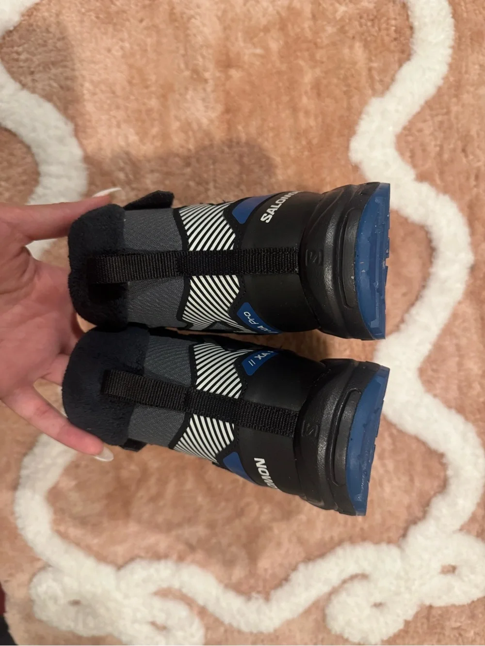 Salomon Kids Black & Gray Waterproof Snow Boots